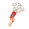 GLOCO ACCENTS INC Party Supplies Confetti Gun, 8 Count 885093010439