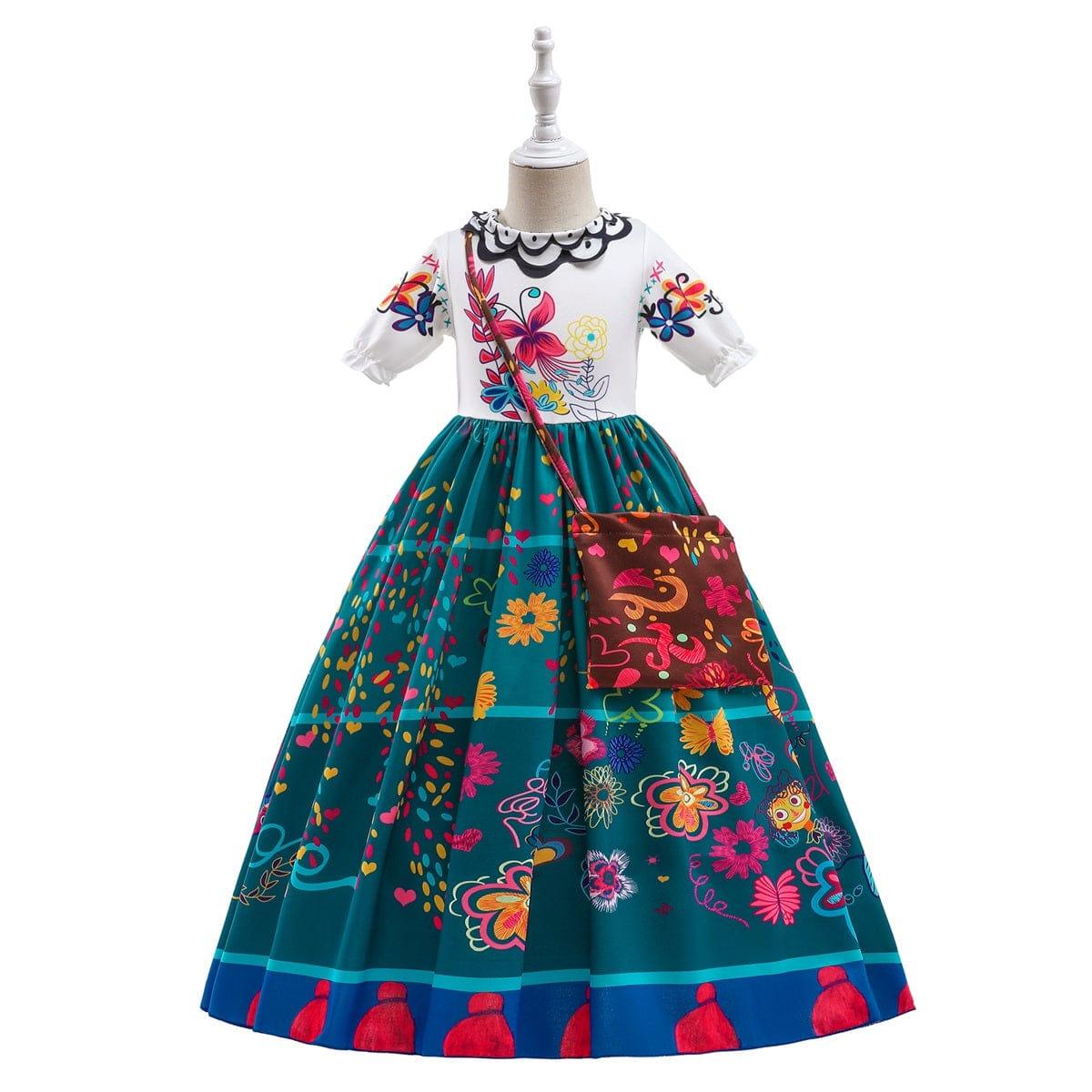 Guangzhou Mei Qi Ai Garment Co., Ltd. Costumes Mirabel Costume for Kids, Floral Dress