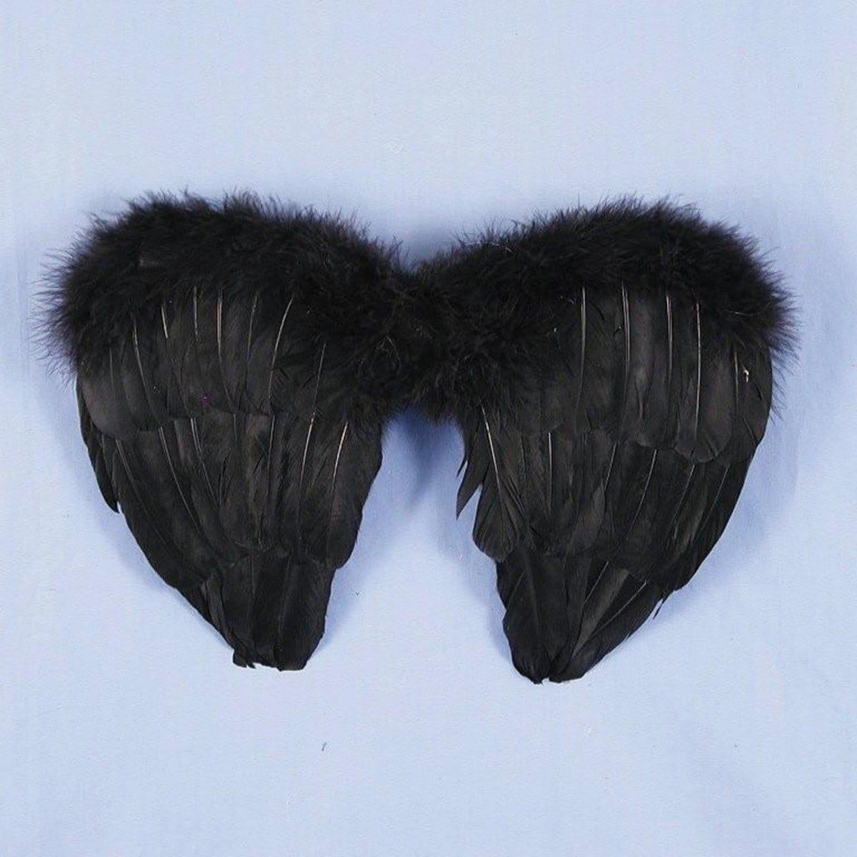 Buy Costume Accessories Black mini feather wings sold at Party Expert