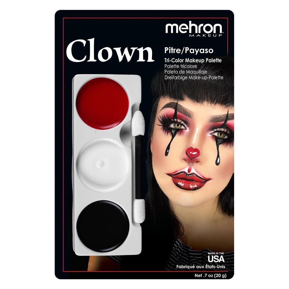 Buy Costume Accessories Clown Tri-Color makeup palette sold at Party Expert