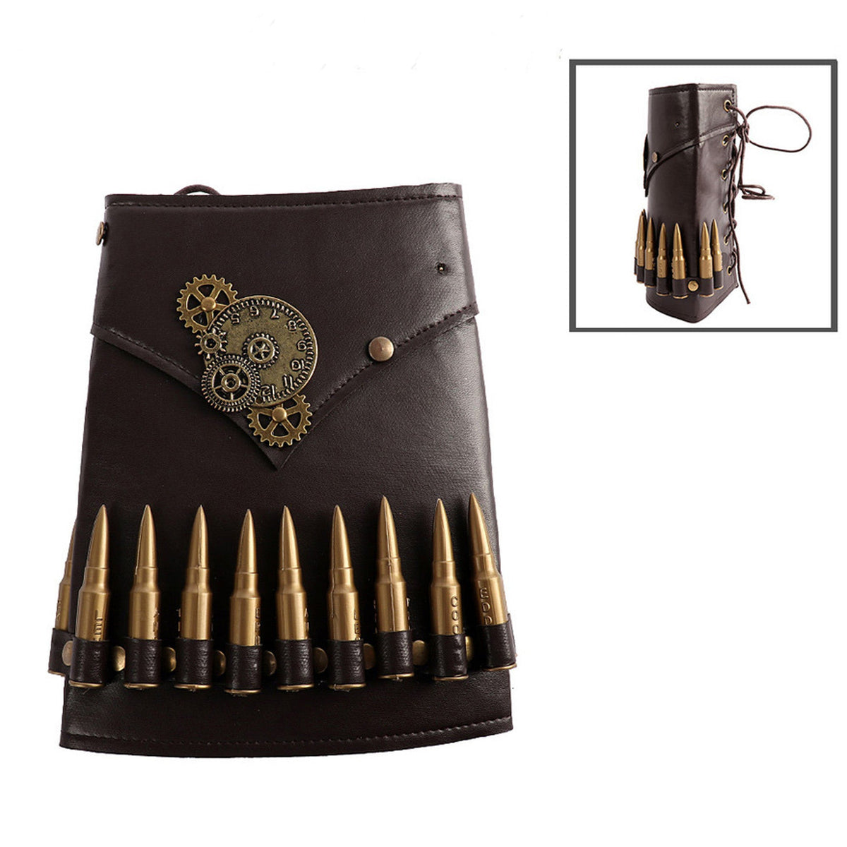 H M NOUVEAUTE LTEE Costume Accessories Leatherlike Bullet Cuff 057543464851