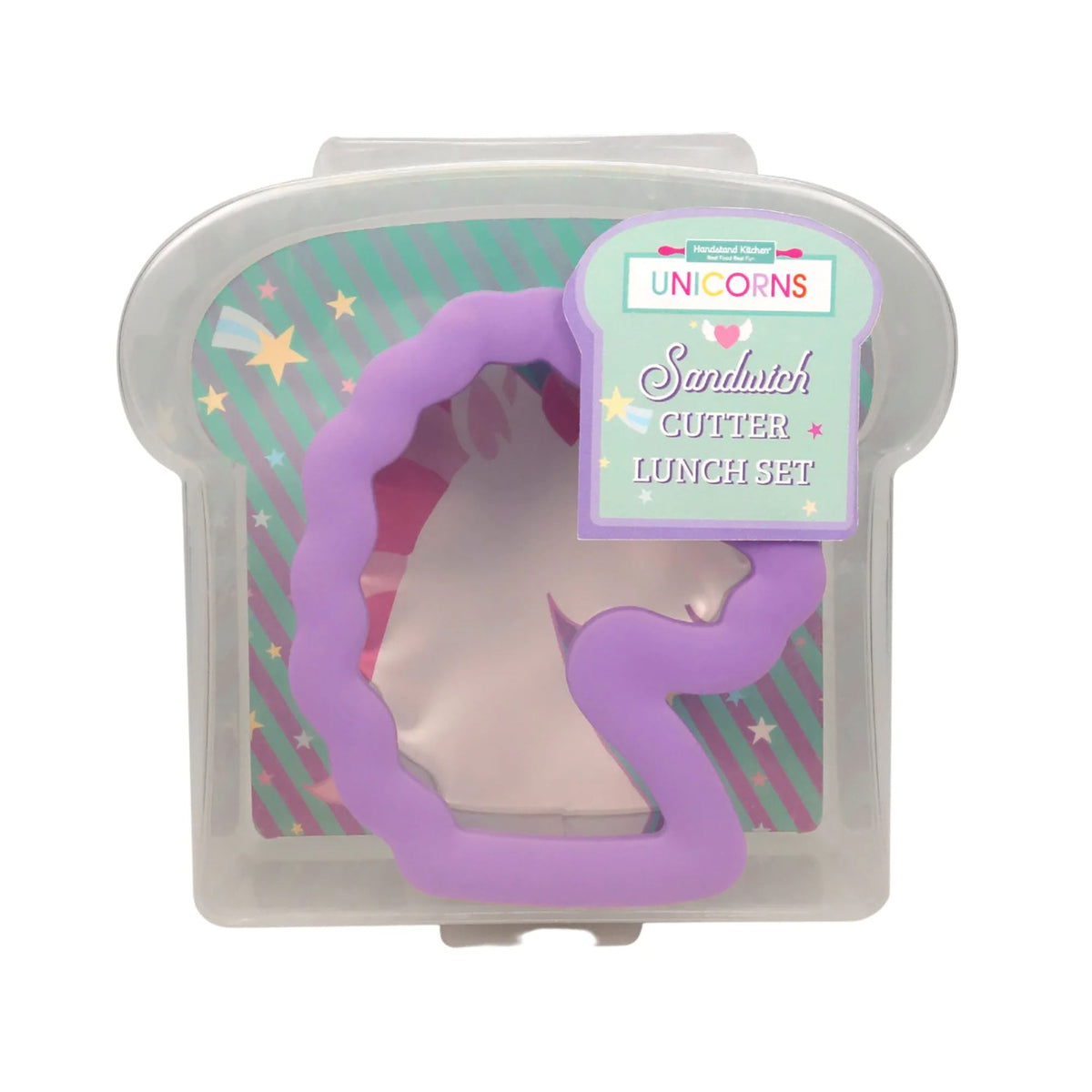 Handstand Kitchen Cake Supplies Unicorn Sandwich Cutter Lunch Set, 1 Count