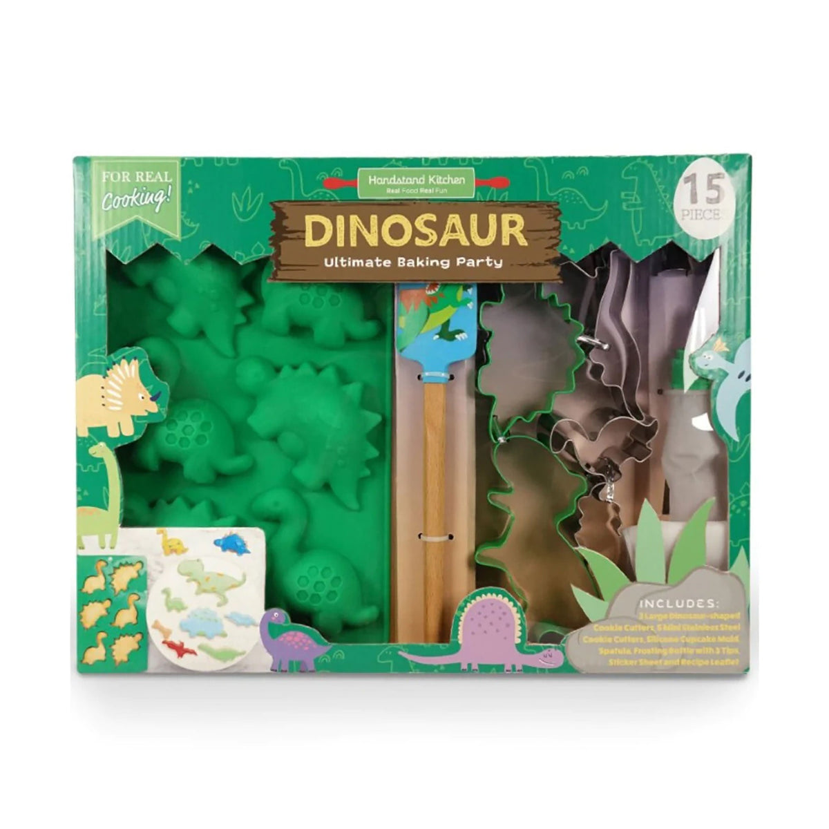 Handstand Kitchen Christmas Ultimate Baking Set, Dinosaur, 1 Count 850004981382