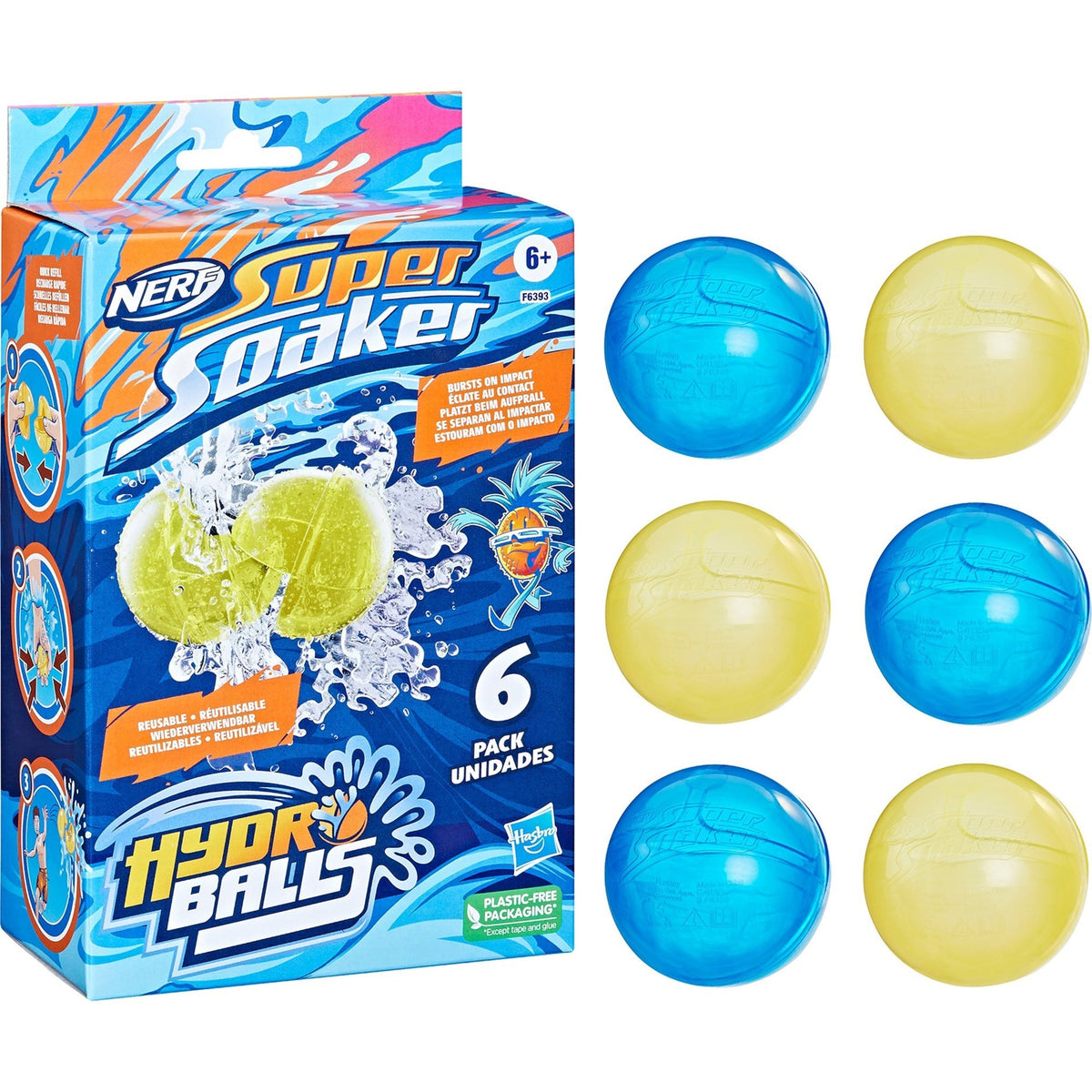 HASBRO Toys & Games Nerf Super Soaker Hydro Balls, 6 Count 5010994193553