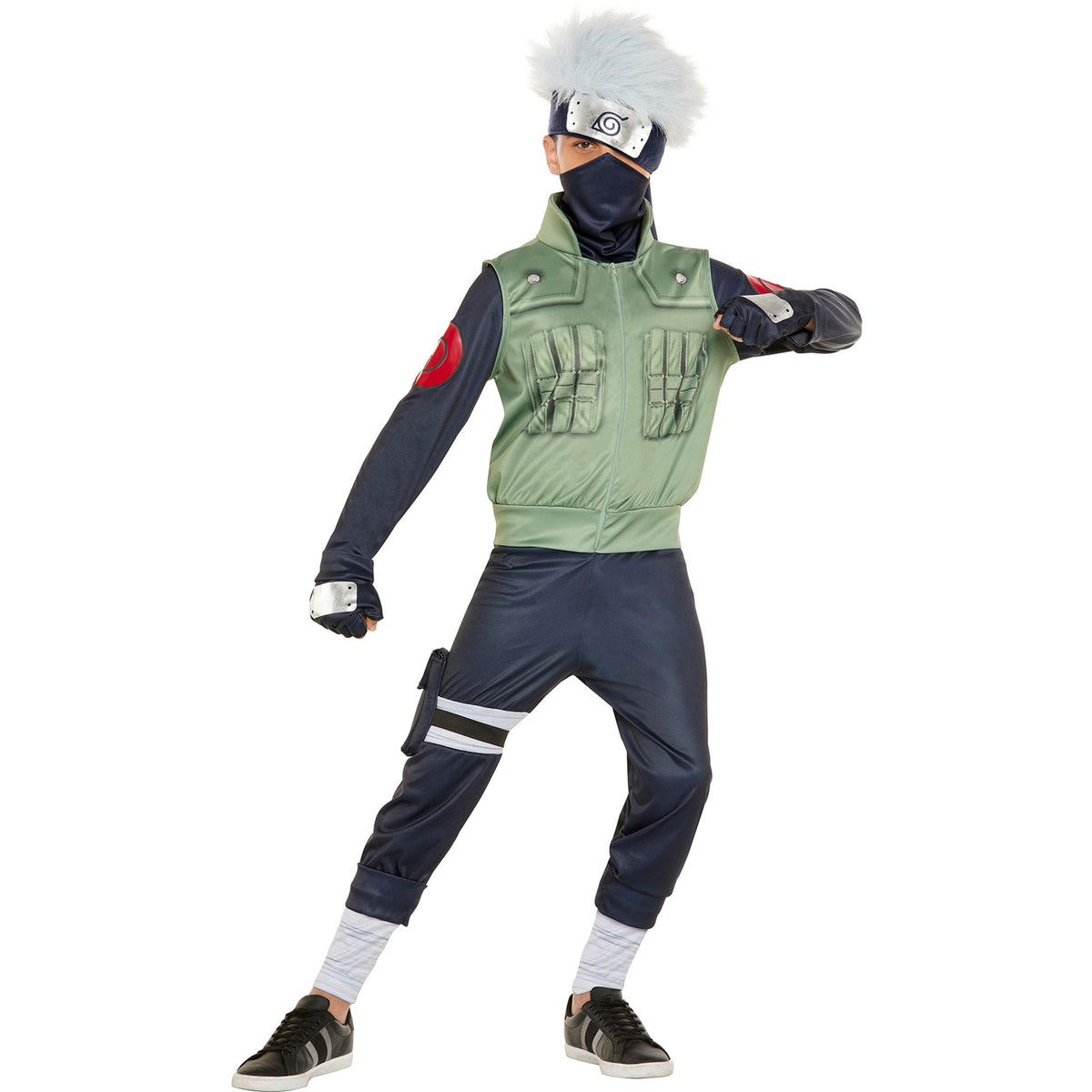 IN SPIRIT DESIGNS Costumes Naruto Shippuden Kakashi Anime Costume for kids