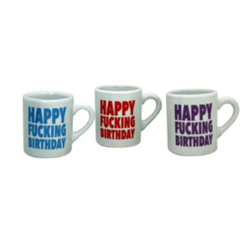 Buy Novelties Mug Shot - Happy Fucking Birthday Asst. sold at Party Expert