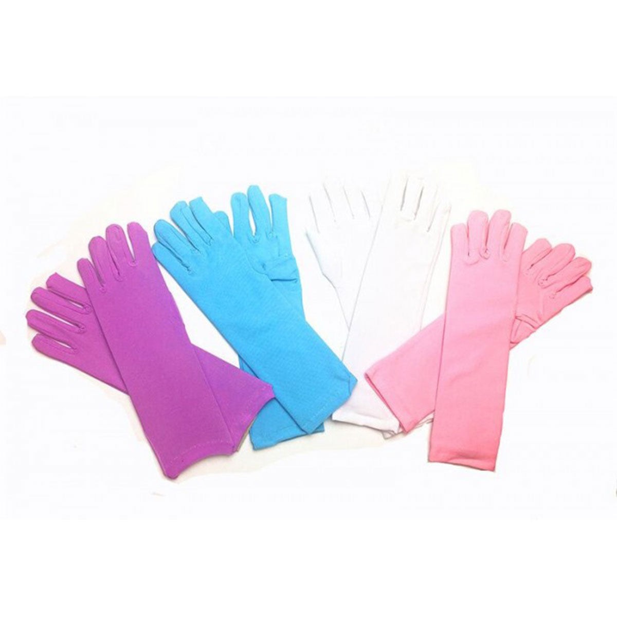 IVY TRADING INC. Costume Accessories Blue Princess Gloves for Kids 8336572041212