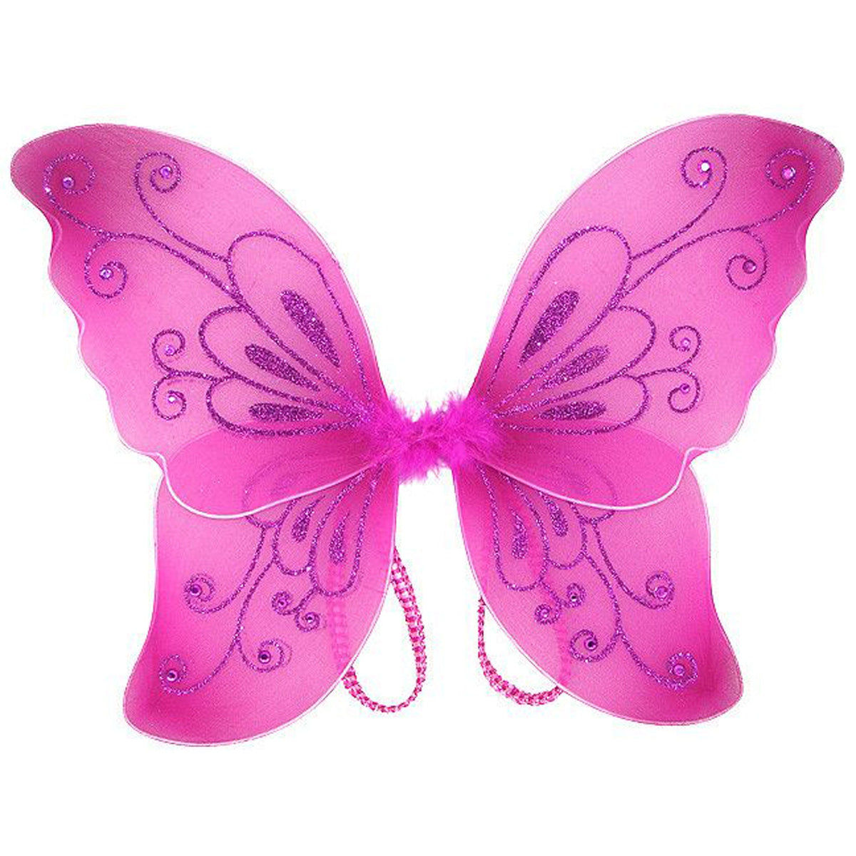 IVY TRADING INC. Costume Accessories Fuchsia Butterfly Wings and Wand for Adults 8336572982133