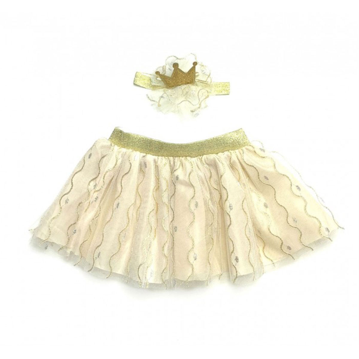 IVY TRADING INC. Costume Accessories Princess Gold Tutu Kit for Kids 8336572082826