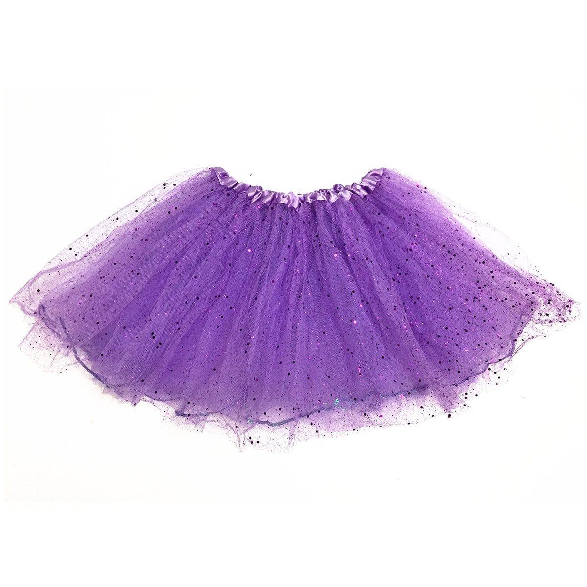 Buy Costume Accessories Purple glitter tutu for girls sold at Party Expert
