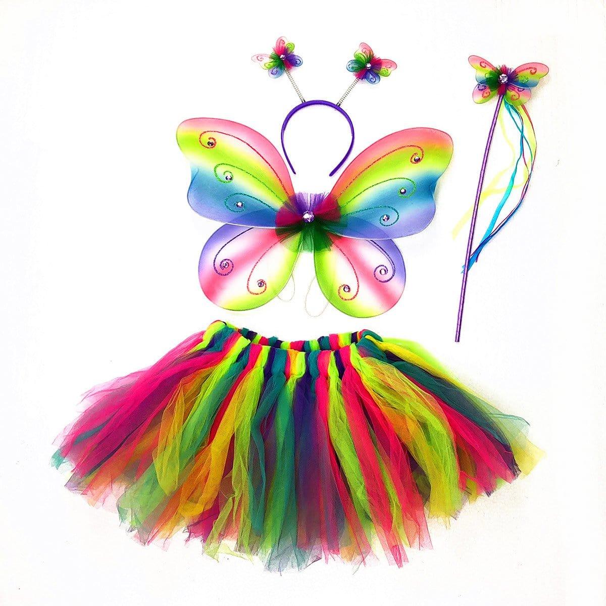 Rainbow Fairy Costume Kit for Girls, Assortment, 1 Count Rainbow Fairy Costume Kit for Girls, Assortment, 1 Count