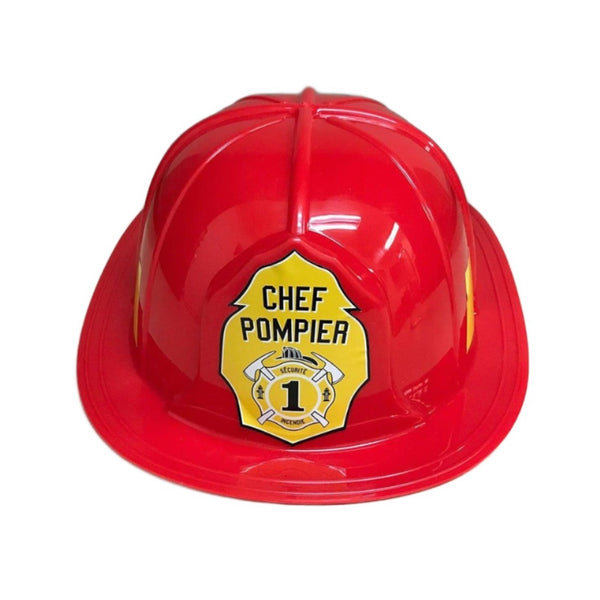 Casque Pompier US Rouge, accessoires de déguisements pas chers - Badaboum
