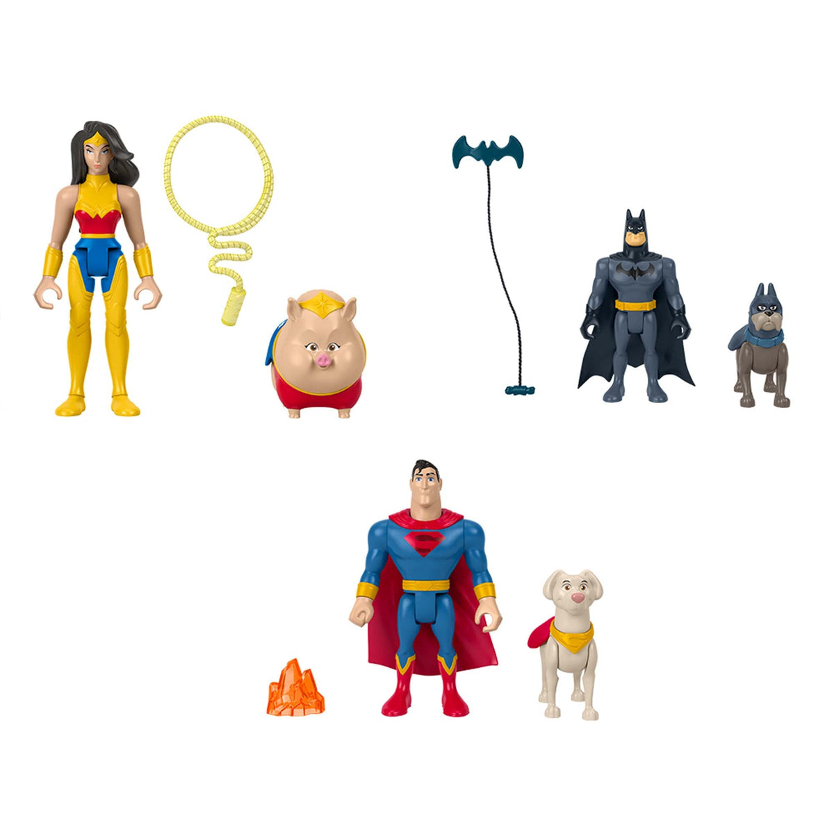 JOUET K.I.D. INC. Impulse Buying DC Super Pets Hero and Animals Figures, Assortment, 1 Count