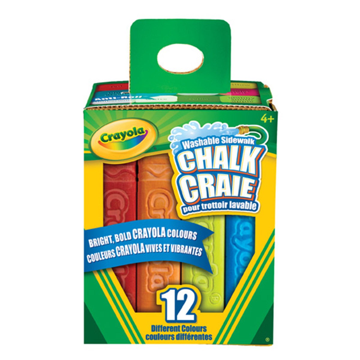 JOUET K.I.D. INC. Summer Crayola Washable Sidewalk Chalk, 12 Count 10063652355505