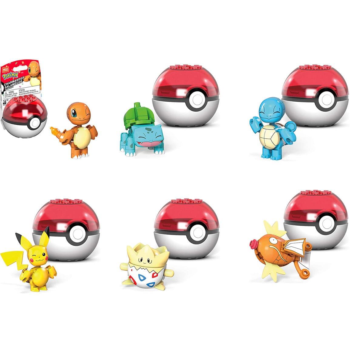 JOUET K.I.D. INC. Toys & Games Mega Construx™ Pokémon, Poké Ball with Pokemon, Assortment, 1 Count