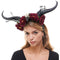 Buy Costume Accessories Black & Red Horn Headpiece with Bird & Flower sold at Party Expert