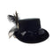 Buy Costume Accessories Black steampunk hat with feather for adults sold at Party Expert