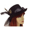 Buy Costume Accessories Black steampunk hat with feather for adults sold at Party Expert