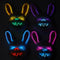 KBW GLOBAL CORP Costume Accessories LED Bunny Mask for adults, Assortement, 1 Count 831687041341