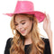 KBW GLOBAL CORP Costume Accessories Light-Up Pink Cowboy Hat for Adults 831687033940