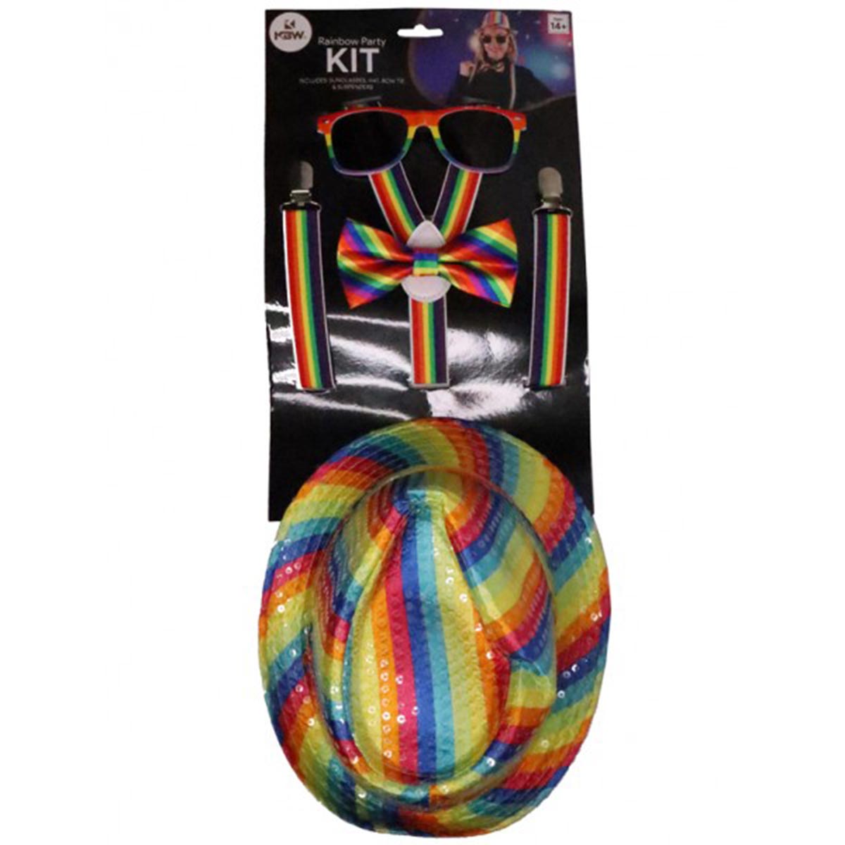 Rainbow Dress up Kit for Adults Party Expert