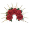 Buy Costume Accessories Red Headband with Roses & Stud for Adults sold at Party Expert