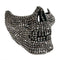 Buy Costume Accessories Silver Rhinestone Skeleton Half Mask sold at Party Expert