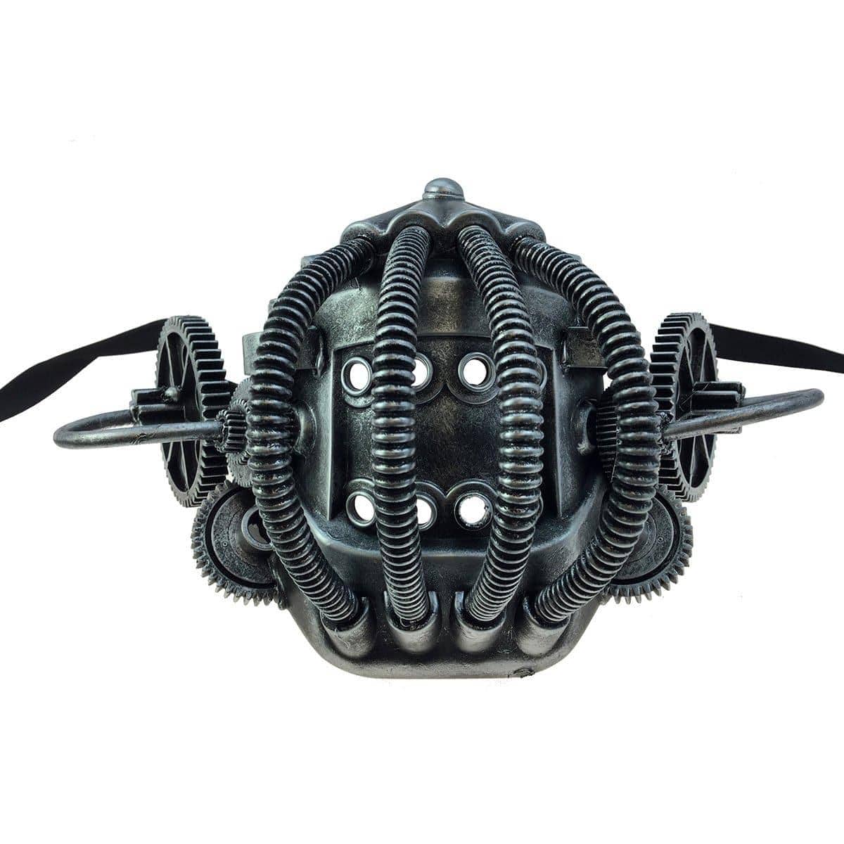 Buy Costume Accessories Silver steampunk gas mask sold at Party Expert