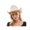 KBW GLOBAL CORP Costume Accessories White and Rose Gold Cowboy Hat for Adults