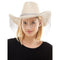 KBW GLOBAL CORP Costume Accessories White Cowboy Hat with Fringe for Adults 831687042546