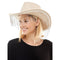 KBW GLOBAL CORP Costume Accessories White Cowboy Hat with Fringe for Adults 831687042546