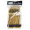 KINGZAK INDUSTRIES INC Disposable-Plasticware Gold Plastic Spoons, 24 Count 763615372879