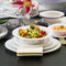 Buy Plasticware Round Plate 9In., White & Silver, 10 Count sold at Party Expert