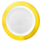 Buy plasticware Round Plates 10In., White & Gold, 10 Count sold at Party Expert