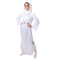KROEGER Costumes Disney Star Wars Princess Leia Costume for Adults, White Hooded Robe