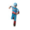 KROEGER Costumes Marvel Avengers Captain America Costume for Toddlers, Blue and Red Padded Jumpsuit 191726458005