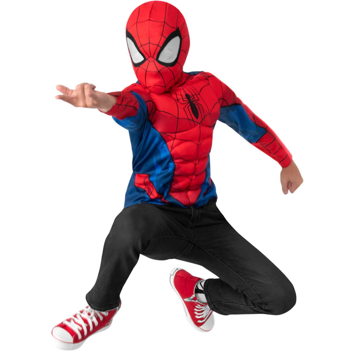 KROEGER Costumes Marvel Spider-Man Deluxe Costume for Kids, Muscle Top 195884009062