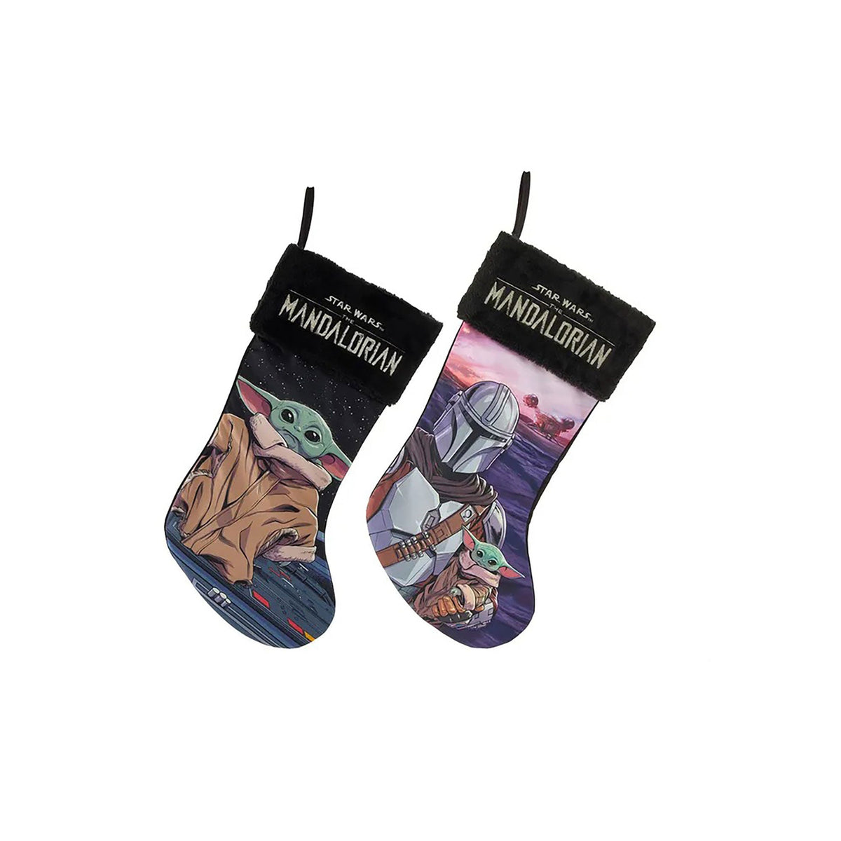 KURT S. ADLER INC Christmas Disney, Star Wars, Mando and Grogu Christmas Stocking, 19 Inches, 1 Count 086131641619