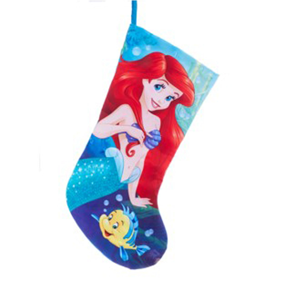 KURT S. ADLER INC Christmas Disney, The Little Mermaid, Princess Ariel Stocking, 19 Inches, 1 Count