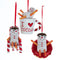 KURT S. ADLER INC Christmas Marshmallow Ornaments, 3,7 Inches, Assortment, 1 Counts 086131637049