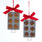 KURT S. ADLER INC Christmas Metal Tray with Cookies Ornaments, 6,5 Inches, Assortment, 1 Counts 086131635984