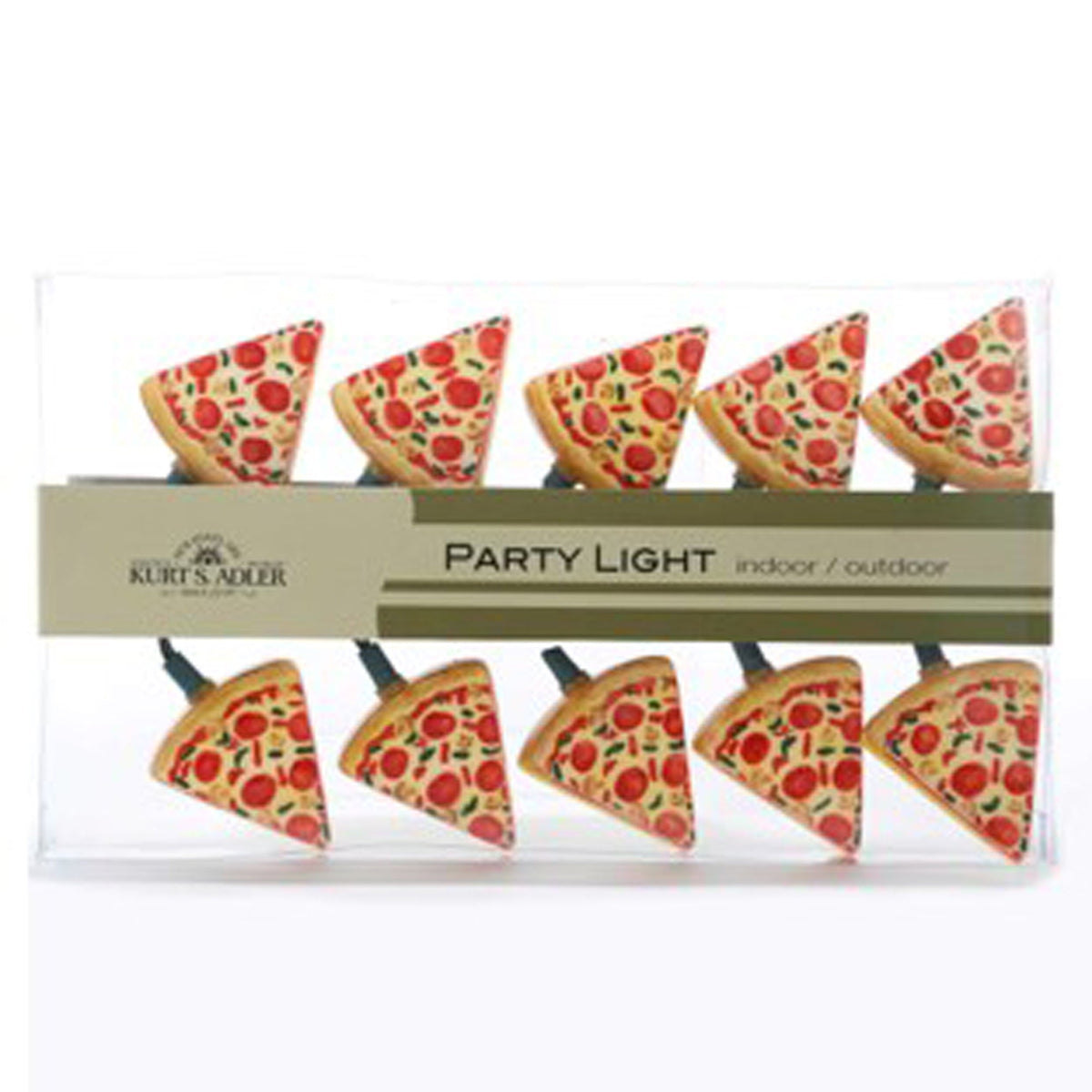 KURT S. ADLER INC Christmas Pizza Light Set, 138 Inches, 1 Count 086131151095
