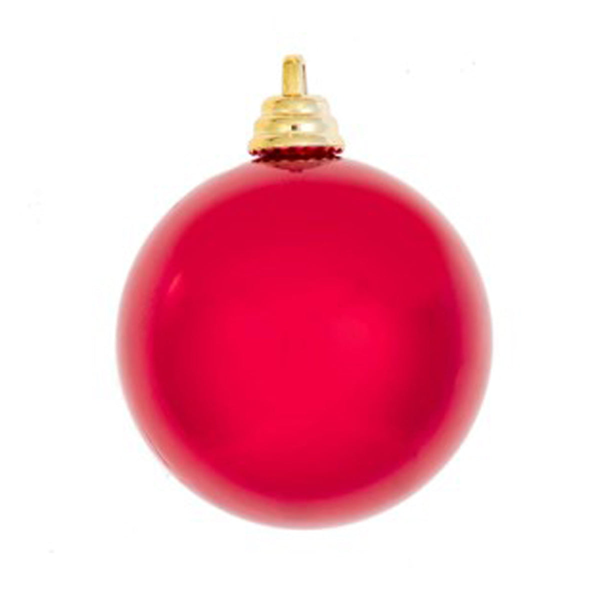 KURT S. ADLER INC Christmas Shiny Red Christmas Ball, 3,9 Inches, 1 Count 086131737817