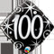 Buy Balloons 100th Birthday Black & Swirl sold at Party Expert