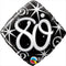 Buy Balloons 80th Elegant Sparkles & Swirls Foil Balloon, 18 Inches sold at Party Expert