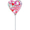 LE GROUPE BLC INTL INC Balloons Air Filled "Happy Valentine's Day!" Pastel Colored Heart Shape Foil Balloon, 9 Inches, 1 Count