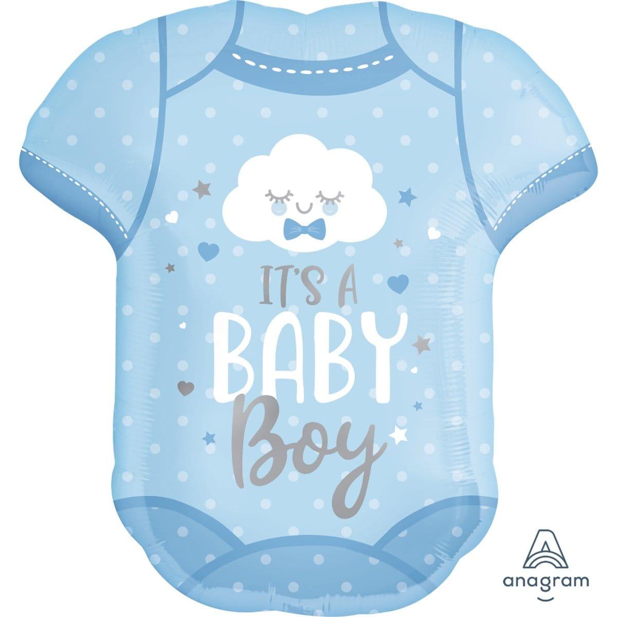Buy Balloons Baby Boy Onesie Supershape Balloon sold at Party Expert