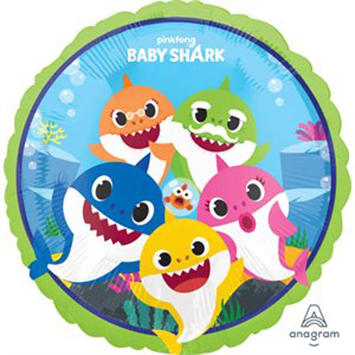 Buy Balloons Baby Shark Foil Balloons, 18 Inches sold at Party Expert