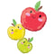 LE GROUPE BLC INTL INC Balloons Back to School Apples Supershape Foil Balloon, Red, Yellow and Green, 23 x 37 Inches 026635431460