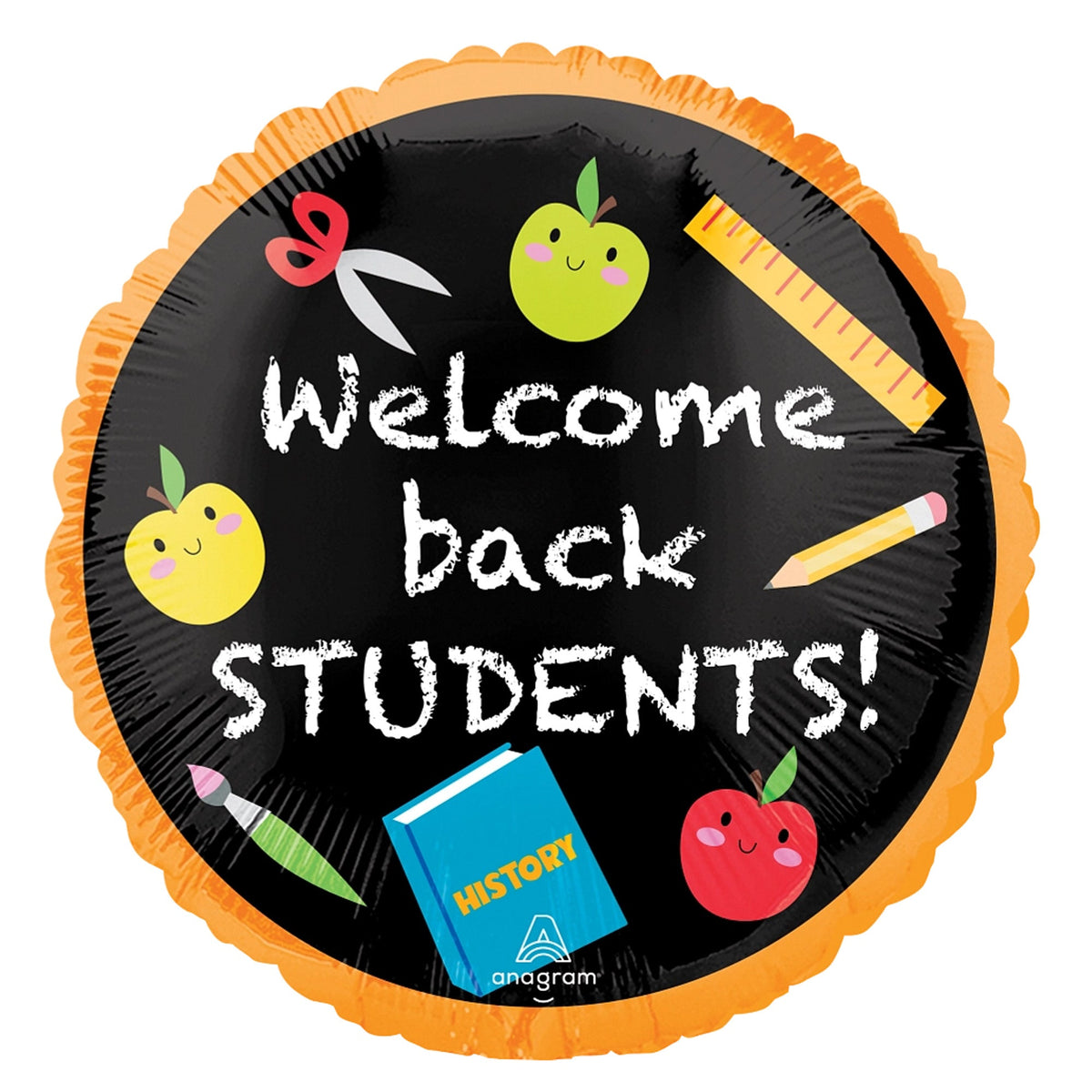 LE GROUPE BLC INTL INC Balloons Back to School "Welcome Back Students" Foil Balloon, 18 Inches 026635431477